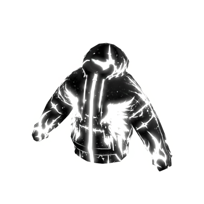 Glow Black White Emo Y2K Emissive Hoodie