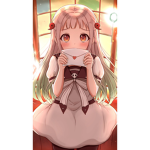 Anime pink and white