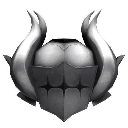 Silver Bustling Knight Helmet