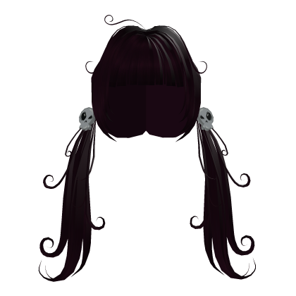 Skull Charm Twintails (Dark Purple)  Roblox item