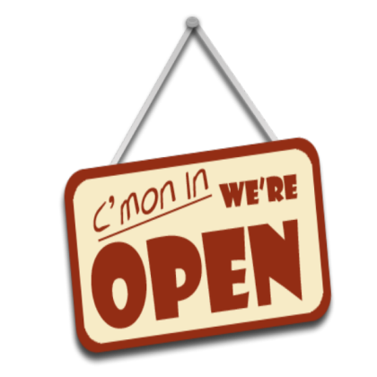 Open sign transparent Roblox decal
