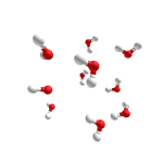 molecules of water