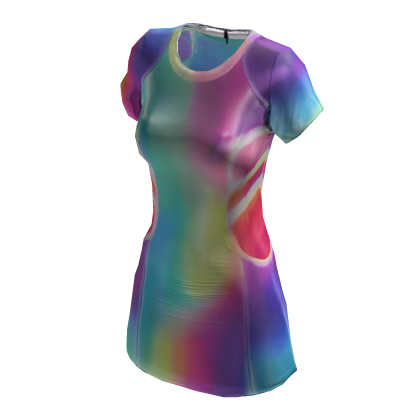 Y2K Holographic Mini Dress [PBR] 🌈✨ thumbnail