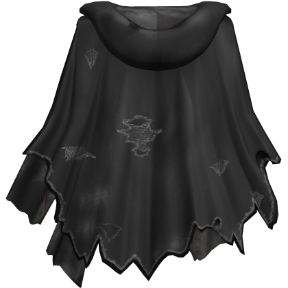 Distressed Torn Cape