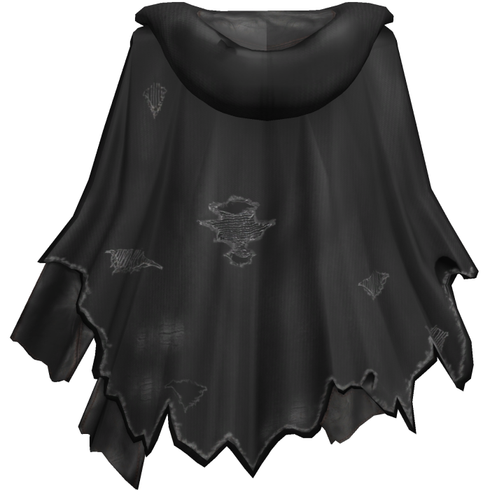 Distressed Torn Cape