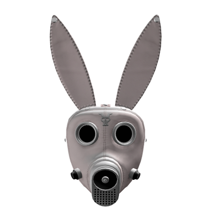 Edgy gothic bunny gas mask 