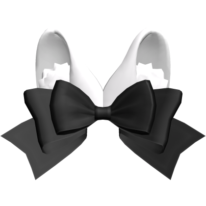 ♡ adorable bunny head ribbon in black