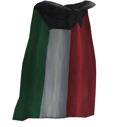 Kuwait Flag Cape