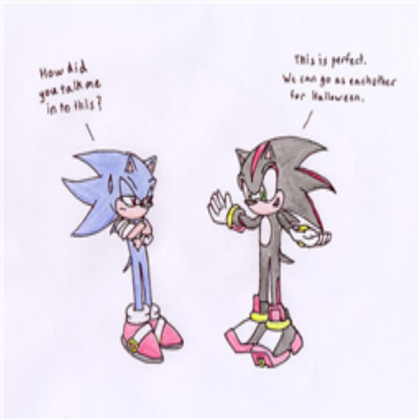 A funny sonic halloween Roblox decal