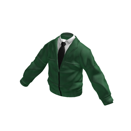 Green Jacket w/ Polo & Tie
