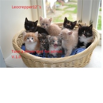 Take a driver test for admin