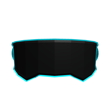 Futuristic Cyan Neon Visor Roblox item