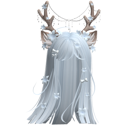 Ethereal Christmas Fairy Fawn Hair w/ Antlers