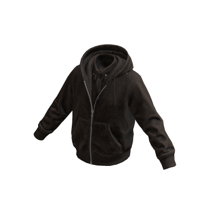 Brown Spiderweb Skull Hoodie w/ Tie
