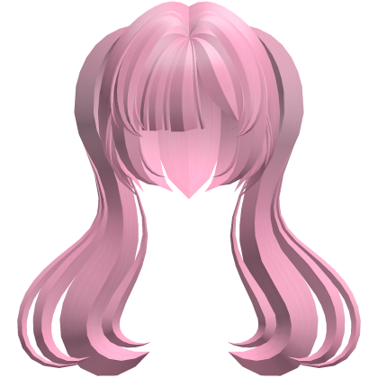 moe thick long fluffy ponytails hot pink
