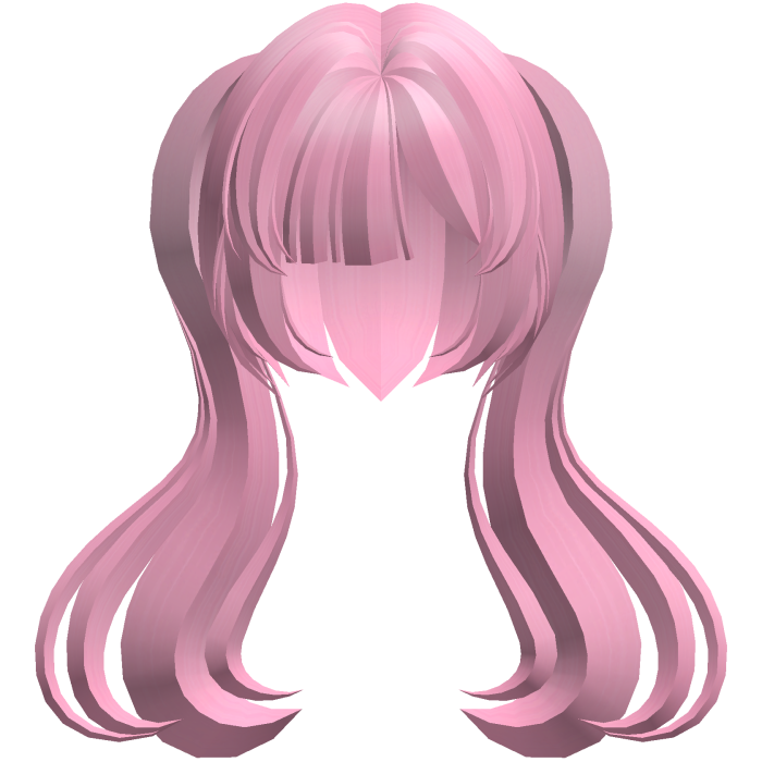 moe thick long fluffy ponytails hot pink