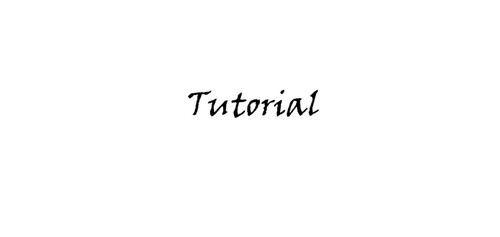Tutorial