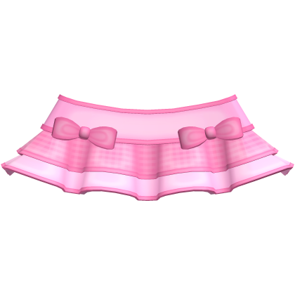 🐾 pink tweencore cute decora plaid bow skirt