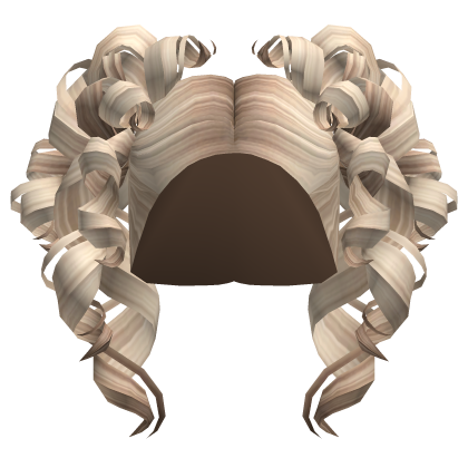 Messy Curly Pigtails in Blonde Roblox item