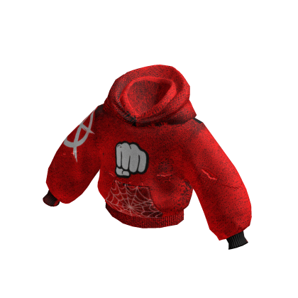 2 Layer Red Hoodie Y2K