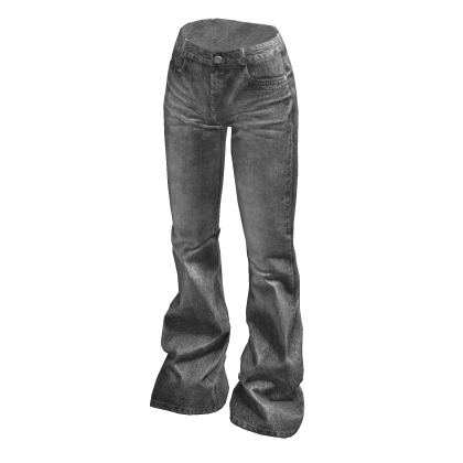 パンツ jackrose damaged flare denim y2k T0091 jackrose damaged flare denim y2k T0091 ✨ Basic Grey Flared Jeans