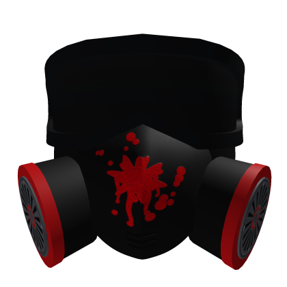 Tactical Gas Mask Blood