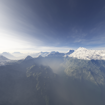 Mossy Mountains Sky