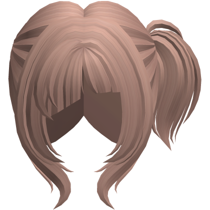 Swirly Side Ponytail Hair Milktea Roblox item