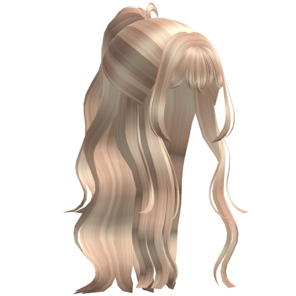 Half Up Half Down Curly Hair in Blonde thumbnail