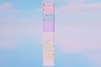 A tower that can be broken by a person