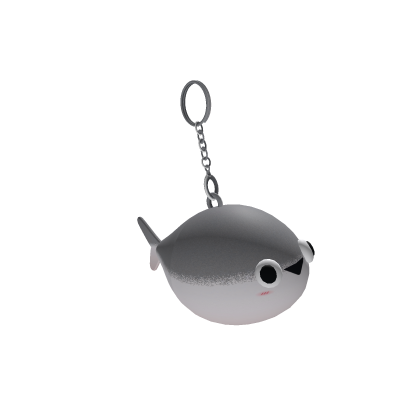 Cute Sacabambaspis Meme Fish Plush Keychain