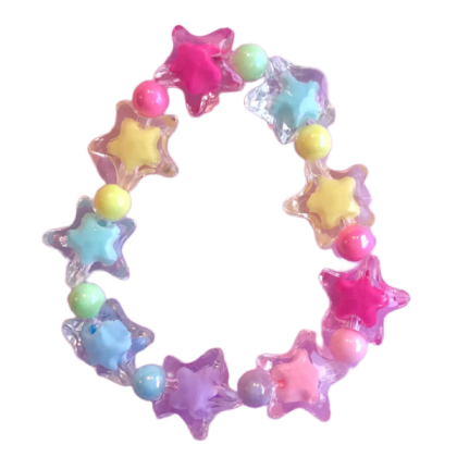 TB PNG Rainbow Glass Bead Bracelet Jewelry Y2K Roblox decal