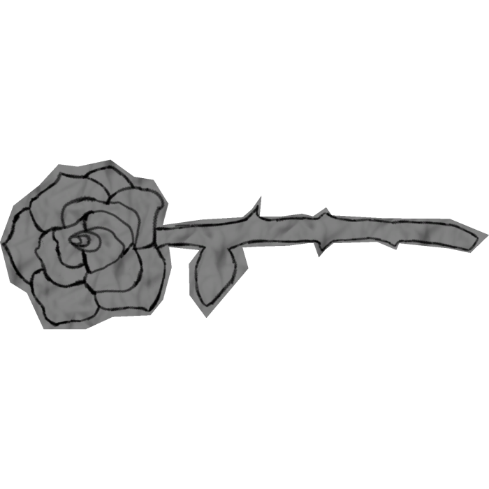 Cute Paper 2D Rose
