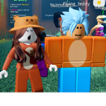 Flying teddy bear team