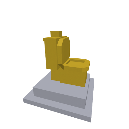 Golden toilet