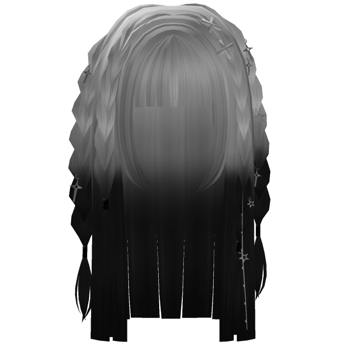 White Black Gothic Braids