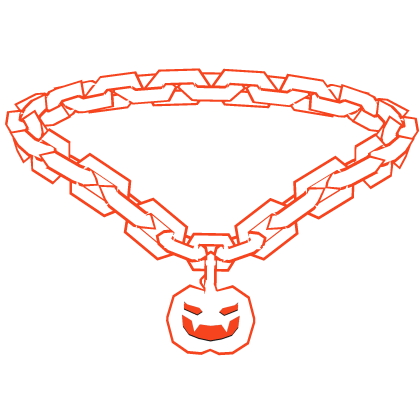 Orange Pumpkin Halloween Chain Roblox item