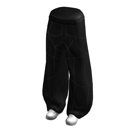 Spiderstitch Y2K Baggy Pants Black