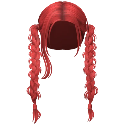 Country Girl Braids in Candy Red Roblox item thumbnail