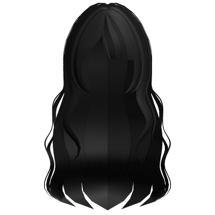 ♡/ᐠ_ ꞈ _ᐟ\ cute long wavy emo anime hair ♡ black Roblox item