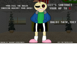 Undertale Themed Baldi Fight