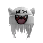 [FREE] White Gothic Messy Waza Cat Beanie