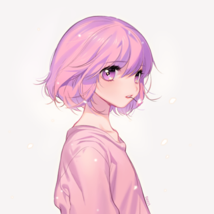 pink hair anime girl Roblox decal