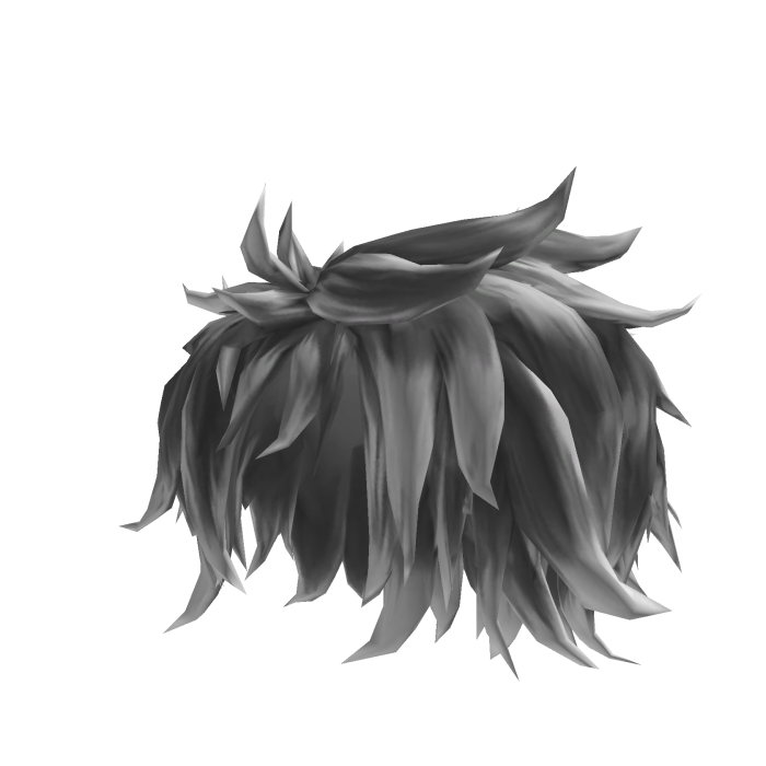 Grey anime hair with twisted strands