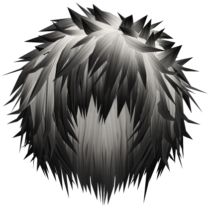 white & black gothic spiky emo hair Roblox item