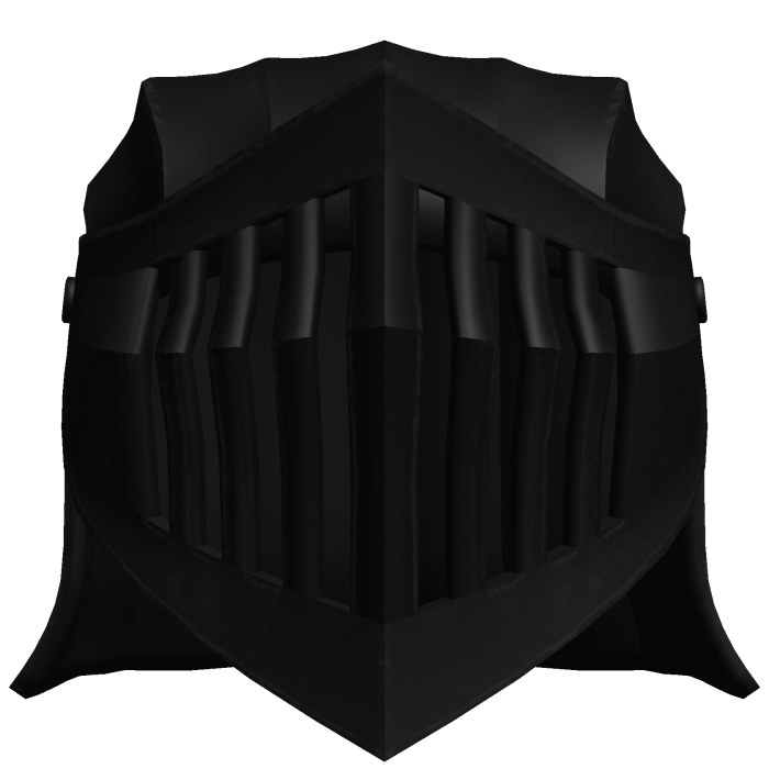Black Medieval Knight Helmet