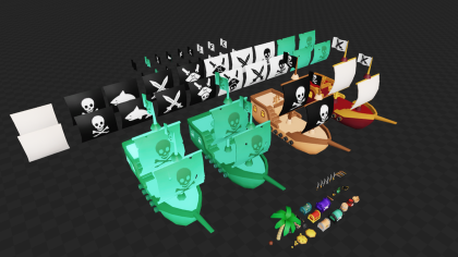 Low Poly Pirate Pack preview 4