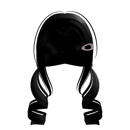 cutepigtailsblackwclips