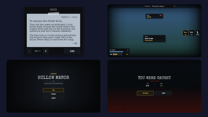 Horror UI Kit Stamina Flashlight Objective HUD preview 1
