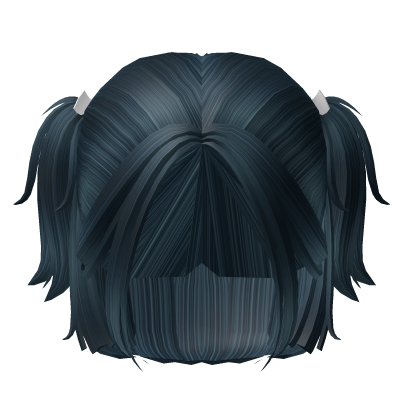 Ocean Blue Cheap Bowed Tiny Ponytail Hair Roblox item
